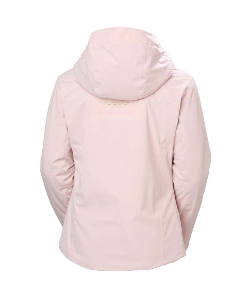 WAlpheliaLifaloftJacket- Light pink jacket with a brand logo on a white background