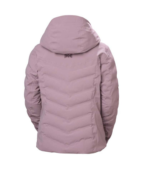 WAlpheliaPuffyJacket-Purple jacket with a brand logo on a white background