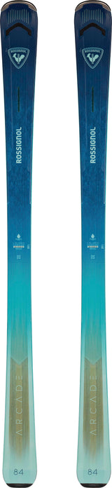 WArcade84- Blue and teal ski on a white background