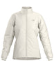 WAtomJacket-A light off-white Arc'teryx zip-up jacket with a stand-up collar, shown against a plain white background.