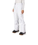 WAuraInsulatedCargoPant-White snow pants worn by a person on a white background