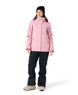 WBillieJacket- Woman wearing a pink jacket on a white background