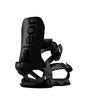 WBlasterAWFase-Black snowboard binding with branding on a white background