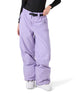 WBleekerPant- Woman wearing light purple snow pants on a white background