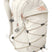 WBorealisLuxe- Cream backpack with rose gold zippers with three pockets on white background
