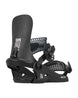 WBrassSBBinding-Black snowboard binding with 'Rome' branding on a white background