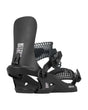 WBrassSBBinding-Black snowboard binding with 'Rome' branding on a white background