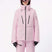 WBrilliant2.0InsulatedJacket-Person wearing a pink ski jacket with black zippers on a white background