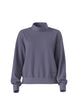 WChabot2.0MockNeck- Purple ribbed mock-neck sweater on a white background