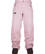 WChromaPant- Pink snow pants on a white background