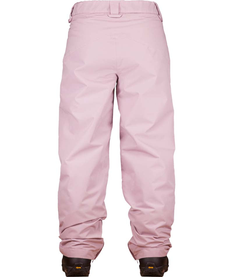 WChromaPant- Pink snow pants on a white background