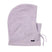 WCoraHood- Light purple hooded balaclava with drawstring on a white background