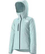 WDescenditJacket-Light blue jacket with a hood on a white background