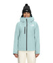 WDescenditJacket-Person wearing a light blue jacket with a brand logo on a white background