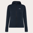 WDriftTechFleece-Black jacket with a brand logo on a light gray background