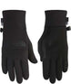 WEtipRecycledGlove-Black gloves with The North Face logo on a white background