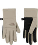 WEtipRecycledGlove-Pair of beige gloves with black accents on a white background