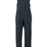 WFoxyBib- Black bib overalls on a white background