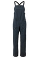 WFoxyBib- Black bib overalls on a white background