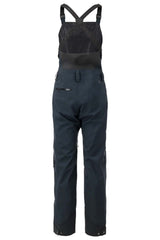 WFoxyBib- Black bib overalls on a white background