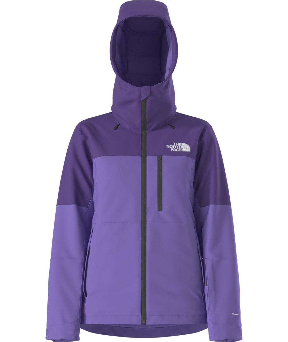WFreedomInsulatedJacket-Purple jacket with a hood on a white background