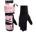 WGore-TexSmarty3-in-1GauntletMitt-Pink mitt and black inner glove liner with a brand label on a white background