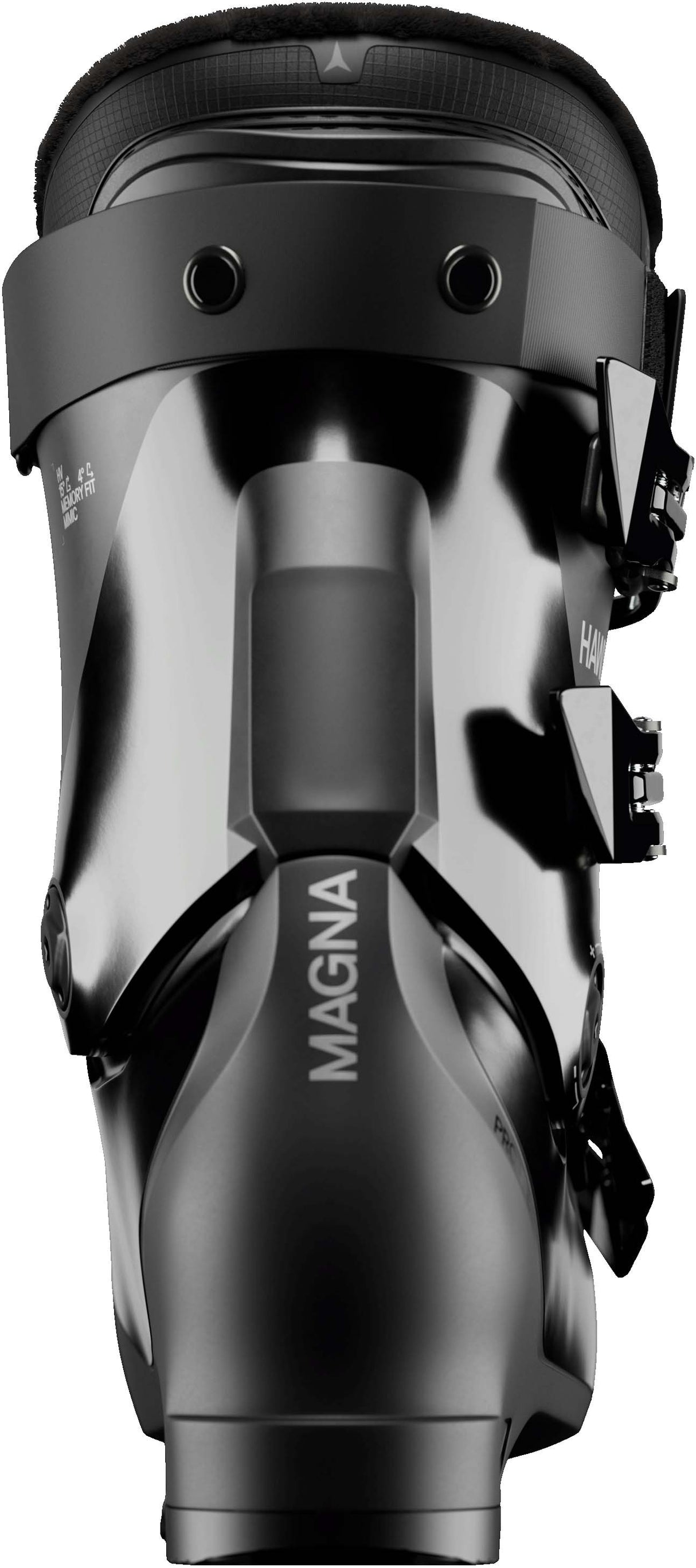WHawxMagna75-Black Atomic Hawx ski boot on a white background