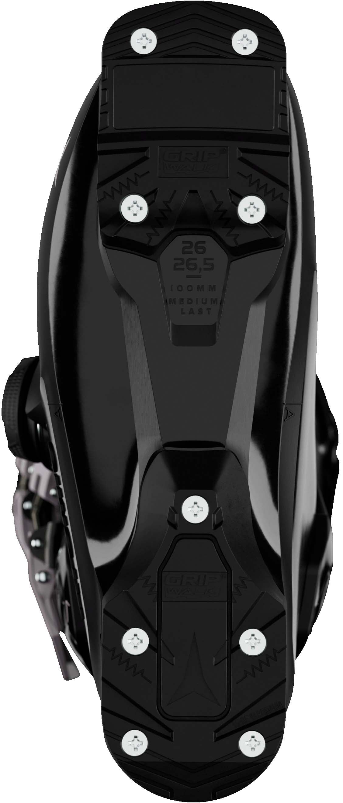 WHawxPrime85BOA- Black Atomic Hawx ski boot on a white background