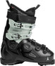 WHawxUltra95BOA- Black and teal Atomic Hawx ski boot on a white background