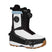 WHighshotPlusStepOnSnowboardBoots-Black and white snowboard boot with visible Burton branding on a white background