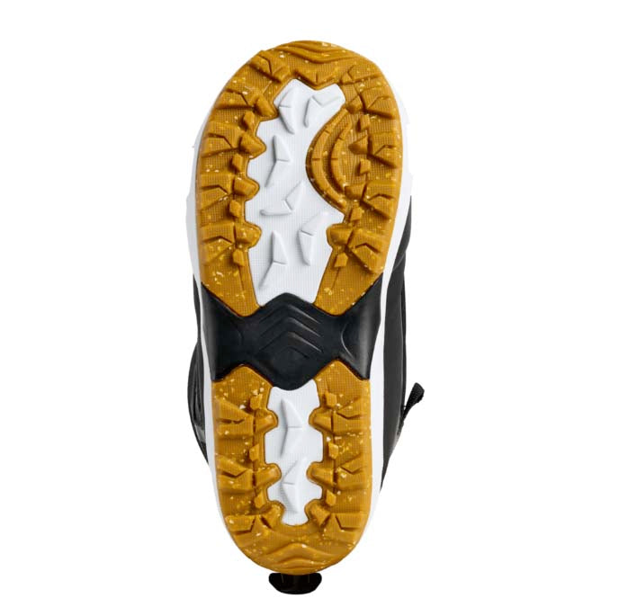 WHighshotStepOnSBBoot-Black snowboard boot on a white background