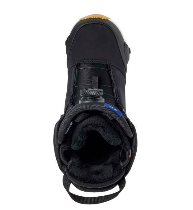 WHighshotStepOnSBBoot-Black snowboard boot on a white background