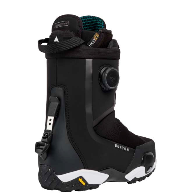 WHighshotXStepOnSnowboardBoots-Black Burton snowboard boot on a white background