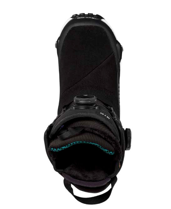 WHighshotXStepOnSnowboardBoots-Black Burton snowboard boot on a white background