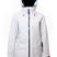 WHotCocoaJacket-White winter jacket with a hood on a white background