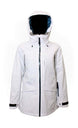 WHotCocoaJacket-White winter jacket with a hood on a white background