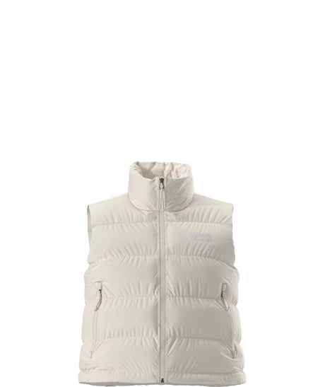 WHydrenaliteDownA-LineVest-White puffer vest on a white background