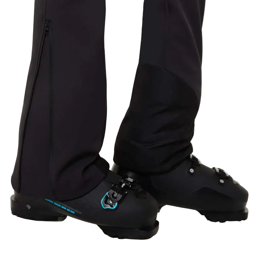 WIcicleSoftshellPant-Black pants on a white background