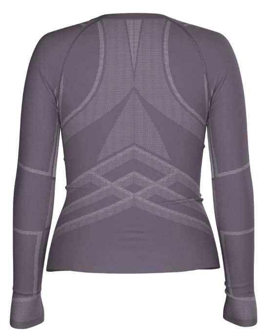 WIntraknitAll-SeasonMerinoBaseLayerCrew-Purple long-sleeve shirt on a white background
