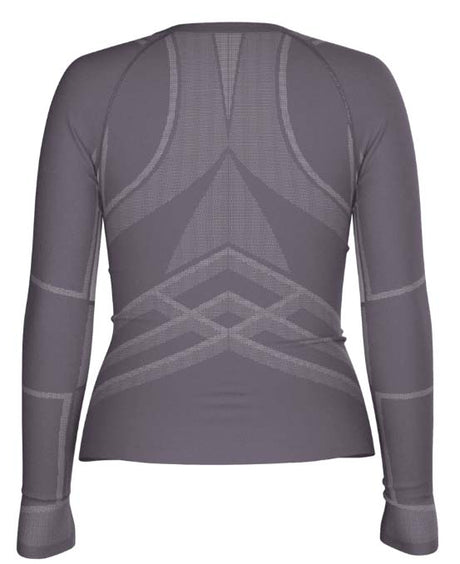 WIntraknitAll-SeasonMerinoBaseLayerCrew-Purple long-sleeve shirt on a white background