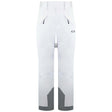 WIrisIns.Pant-White ski pants with gray accents on a white background