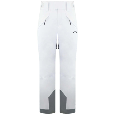 WIrisIns.Pant-White ski pants with gray accents on a white background