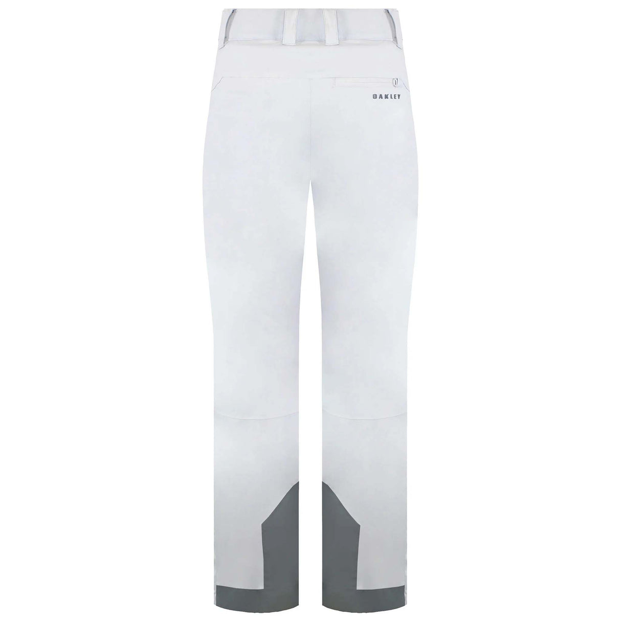 WIrisIns.Pant-White ski pants with gray accents on a white background