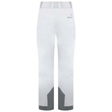 WIrisIns.Pant-White ski pants with gray accents on a white background