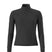 WJaida1_4Zip- Black long-sleeve quarter zip shirt on a white background