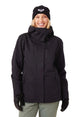 WJetty3-in-1Jacket- Woman wearing a black jacket on a white background
