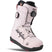 WLashedDb- Pink snowboard boot with black accents on a white background