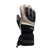 WLuxeGlove-Black and brown glove on a white background