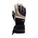 WLuxeGlove-Black and brown glove on a white background
