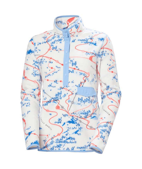 WMaridalenPrintedFleece-Colorful patterned fleece on a white background